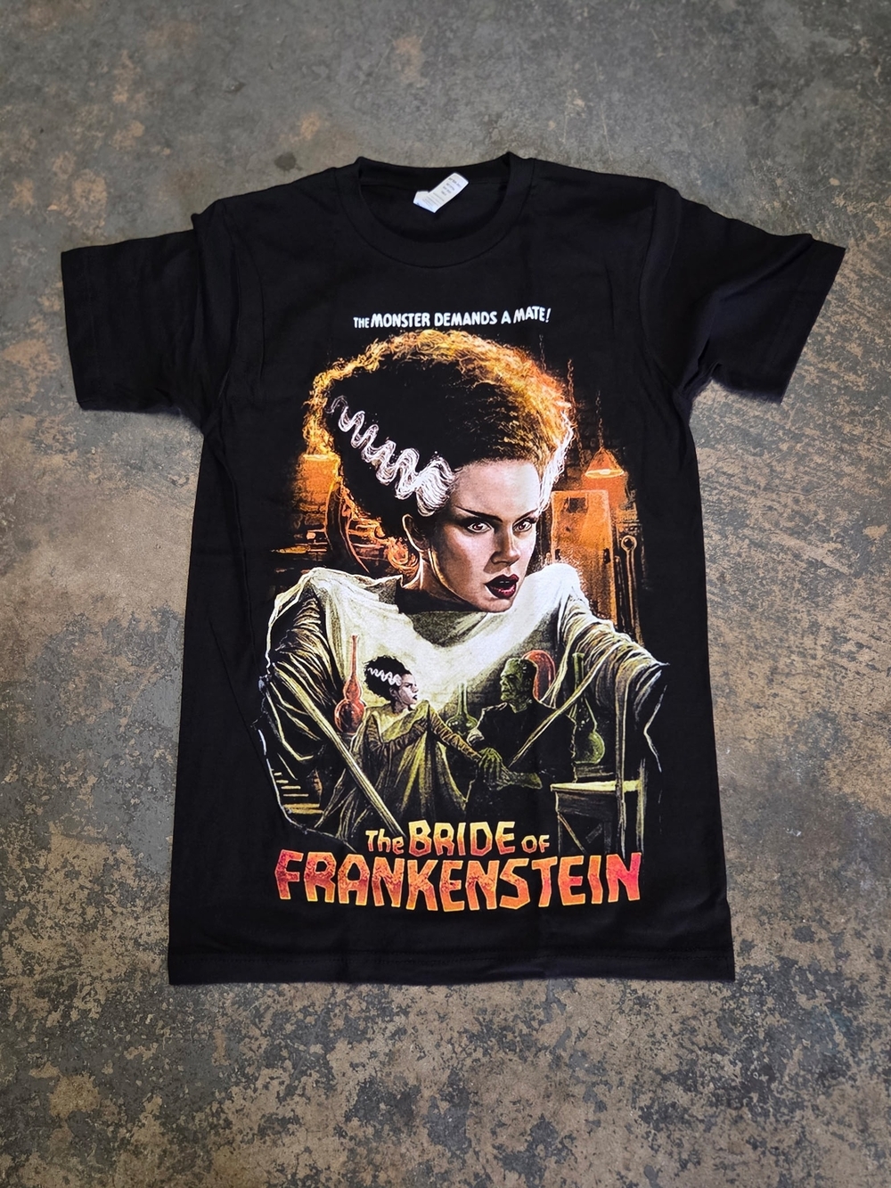 The Bride of Frankenstein Graphic Tee - Black